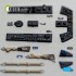 1/72 Fw 190A-8/R-2 Interior 3D Decal Set for Eduard Kit