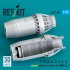 1/72 F-15 (A/B/C/D/E/J) Closed Exhaust Nozzles for Great Wall Hobby Kit