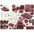 1/35 PzKpfw VI Ausf.B King Tiger Henschel Turret Ver. Early/Mid Super Detail Set for Meng