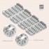 1/16 WWII German Panzer Clamps Type.A (4 Versions, 80pcs)
