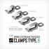 1/35 WWII German Panzer Clamps Type.B (4 Versions, 80pcs)
