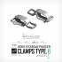 1/35 WWII German Panzer Clamps Type.B Ver.L (80pcs)