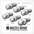 1/35 Muzzle Brake for German 88mm KwK/Pak (6 Versions)