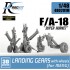 1/48 F/A-18 Super Hornet Landing Gear for Meng kits