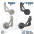 1/72 F/A-18 Landing Gears with Weighted Whells Set for Hasegawa kit