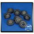 1/35 Schwerer Panzerspahwagen 8-Rad SdKfz.232 Wheels for Tamiya kit