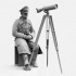 75mm Scale Erwin Rommel with Tripod Telescope