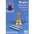 Rustic Brass Plinth/Pedestal Stand (high: 22mm, bottom dia.: 16mm, upper dia.: 8mm)
