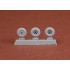 1/48 De Havilland DH-82A Tiger Moth Wheel set for Airfix kits
