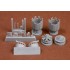 1/72 Fiat G.50/bis Engine & Cowling set for Fly kit