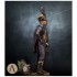 1/24 (75mm scale) The Napoleonic Wars Hussar Officer Brunswick 1815 (white metal)