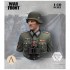 1/10 Blaue (Blue) Division Officer Bust (with peaked cap & campaign helmet)