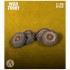 1/35 German Supplies - Wheels for Kubelwagen DAK (4 x balloon tires, 1 x spare wheel)