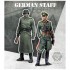 1/48 War Front Series - WWII German Staff: Soldier and Officer (2 resin figures)