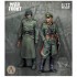 1/72 War Front Series - WWII German Staff: Soldier and Officer (2 resin figures)