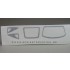1/24 Pre-Cut Window Frames for Fujimi Cayman kit