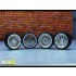 1/24 19" BBS Le Mans Wheels #1 w/Low Profile Tread Tyres