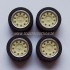 1/24 Mattig 13" Wheel Rings and Inserts Set (4 Wheel Rings + 4 Wheel Inserts)