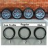 1/24 19" BBS CH-R Wheels #3 w/Slick Tyres