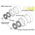1/24 Porsche 934 RSR 16" BBS E56 Rims for Tamiya/Revell kit (4 wheel rims without Tyre)