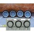 1/24 19" Fifteen 52 Outlaw 001 Wheels #1 w/Low Profile Tread Tyres