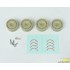 1/24 18" OZ Racing Wheels for Beemax M3 DTM kits (dia. 20.5mm, width 10.5mm)