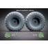 1/35 Modern GAZ Tiger V1 Sagged Wheel set for Meng kits