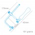 Adjustable Piercing Saw Frame for Blades 60-160mm