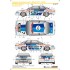 1/24 Toyota Corolla Levin AE92 Gr.A JTC 89 FET Racing Team Decal