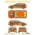 1/24 Honda Civic EF9 Central Time Attack Challenge 2024 Zero Fighter Decal