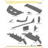 1/24 LB-WORKS Lamborghini AVENTADOR Ver. 2 Carbon Fiber Decal Set