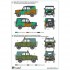 1/35 Decals for UAZ-469 in Czech & Czechoslovak Service for Trumpeter kit