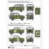 1/35 Decals for UAZ-469 in Czech & Czechoslovak Service for Trumpeter kit