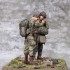 1/35 1 Lieutenant and US Army Airborne, D-Days 1944 (2 figures)