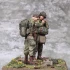 1/35 1 Lieutenant and US Army Airborne, D-Days 1944 (2 figures)