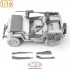 1/16 WWII US 1/4 ton Utility Truck Detail-up set for Takom kits