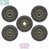 1/35 WWII US 1/4-Ton Utility Truck Combat Wheel Tyres with Chains for Tamiya Kit