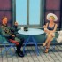 1/35 Lady & Gerenal (2 figures w/table, Base Not Included)