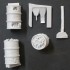 1/35 WWII German Drum Stove Set