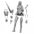 1/16 EVELYN Topless Pin Up/Military/Army Girl