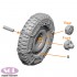 1/16 WWII 1/4 ton Utility Truck Combat Wheels, Tyres with Chain for Takom kits