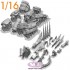 1/16 WWII German Sd.Kfz.250/1 Detail-up set for Daswerk kit