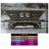 HO Scale 4 Wheel LL Steel Frame Mixed Colliery Coal Wagons 1959-78 #06 (10 kits)