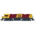 HO Scale 12mm Australian 2170 Class Diesel Loco QR Broncos Livery Aurizon #2201D 2012-16