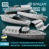 1/350 Boats for Bismarck Scharnhorst Gneisenau Tirpitz (19pcs)