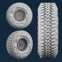 1/35 HMMWV Military Trucks Wheels ''Goodyear Wrangler'' with 12 Bolts (5pcs)