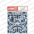 1/24 F1 GTR [Short Tail] Carbon Decal for Fujimi kits