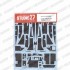 1/24 XJR-9 LM Carbon Decal for Tamiya kits