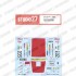 1/24 Autobianchi A112 Abarth #203 4 Rally 1982 Decal for Fujimi kits