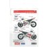 1/12 LCR Honda RC211V MotoGp #27 2006 Side Cowl Decals for Tamiya kit